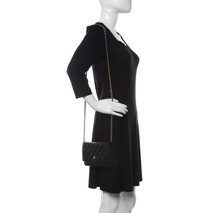 Chanel Caviar Quilted Wallet On Chain WOC Black 2 of 12