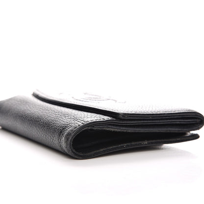 Chanel Caviar Timeless CC Compact French Wallet Black 13 of 16