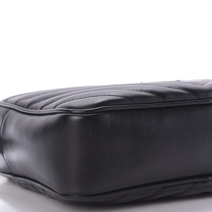 Saint Laurent Calfskin Matelasse Monogram Lou Camera Bag Black 6 of 9