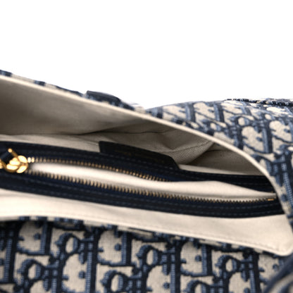 Christian Dior Oblique Saddle Bag Blue 5 of 10