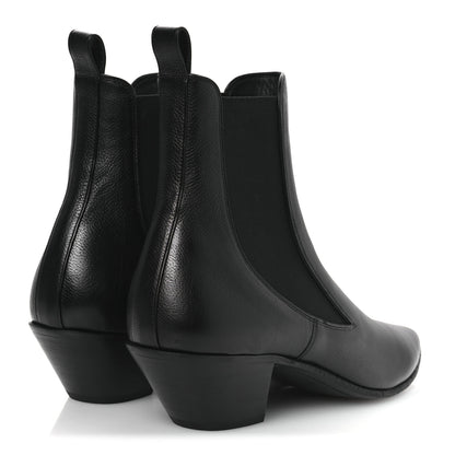 Saint Laurent Calfskin Mens Banana 50 Boots 41.5 Black 5 of 10