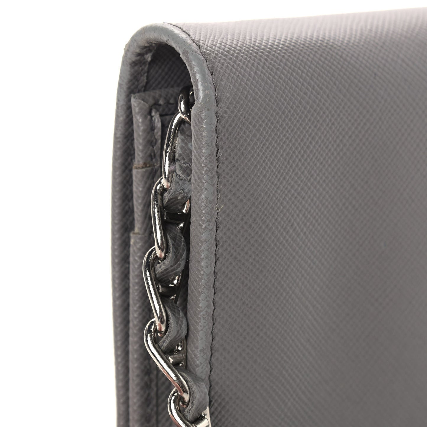Saffiano Metal Oro Chain Wallet Marmo