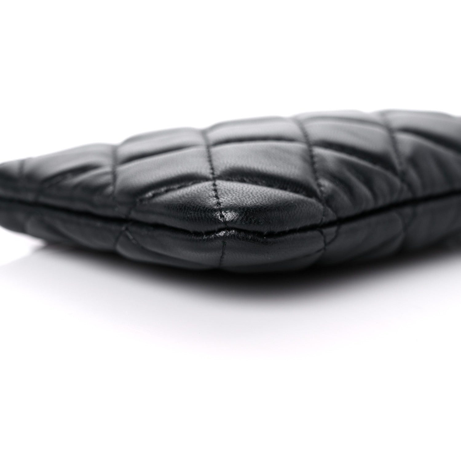 Chanel Lambskin Quilted Small Cosmetic Case Black 8 of 10