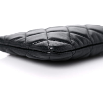 Chanel Lambskin Quilted Small Cosmetic Case Black 8 of 10