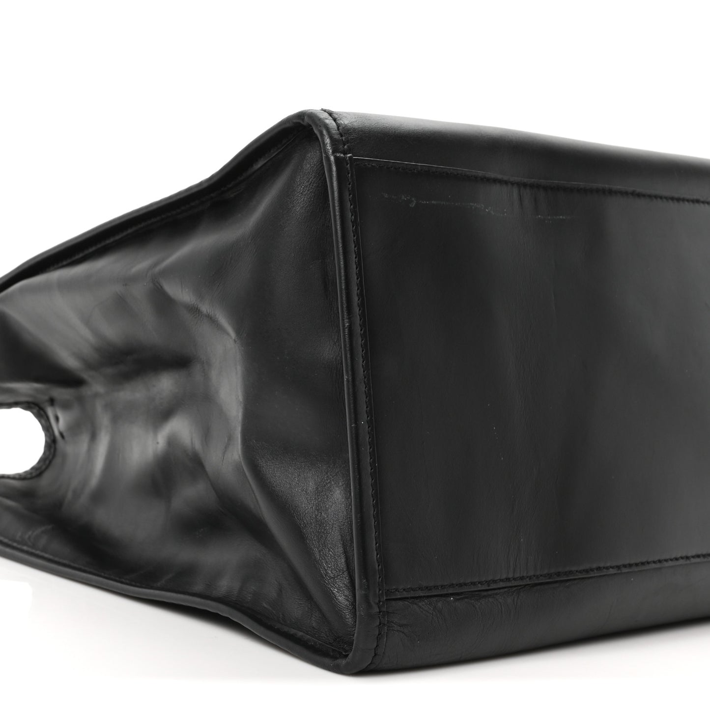 Vitello King Plexiglass Large Fendi Sunshine Shopper Tote Black