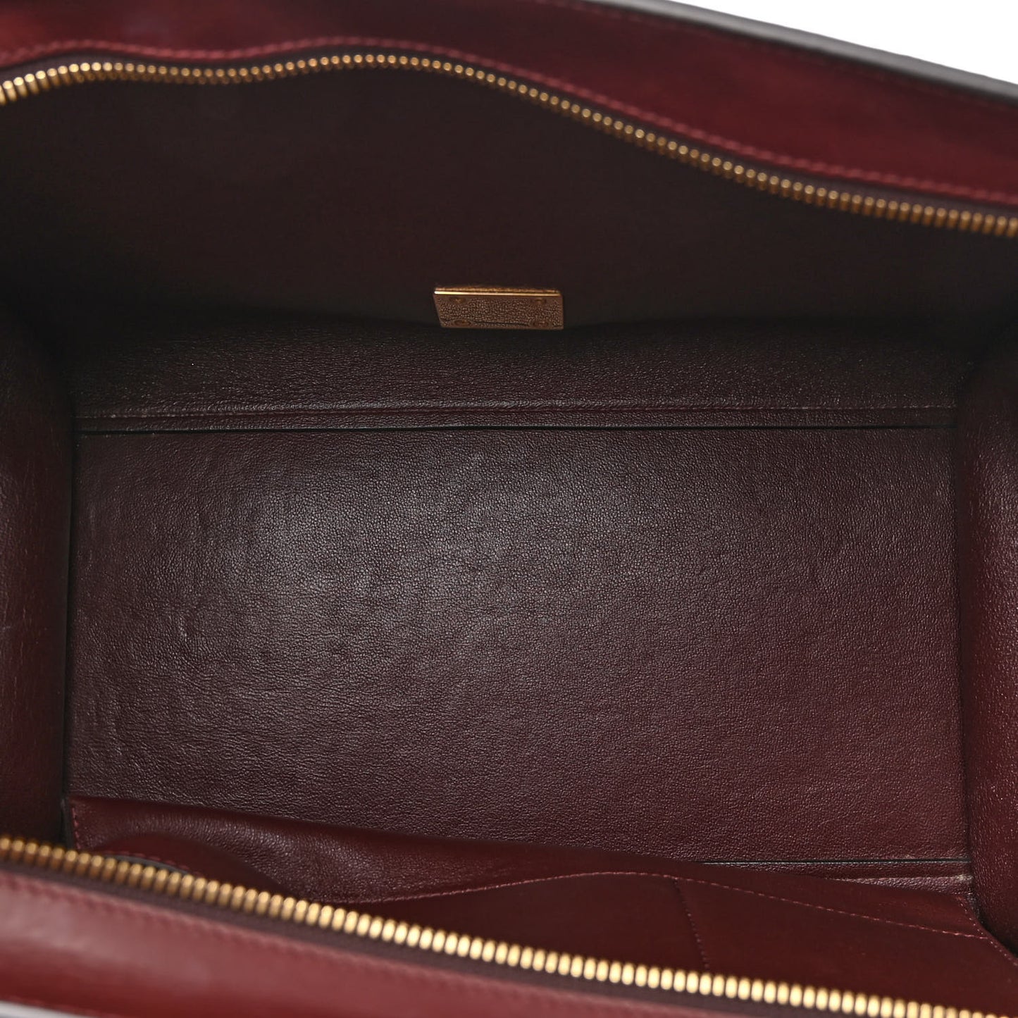 Smooth Calfskin Suede Medium Trapeze Burgundy