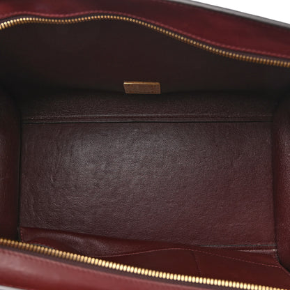 Celine Smooth Calfskin Suede Medium Trapeze Burgundy 5 of 10