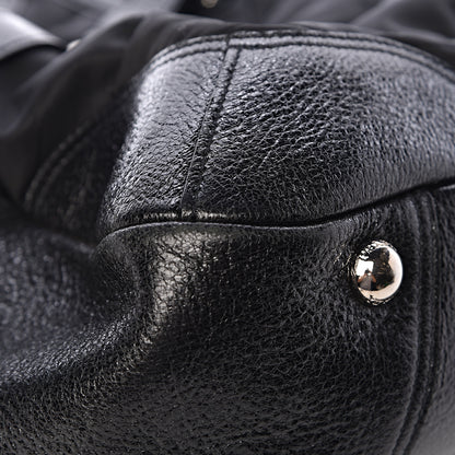 Prada Tessuto Nylon Cervo Lux Dome Satchel Black 17 of 18