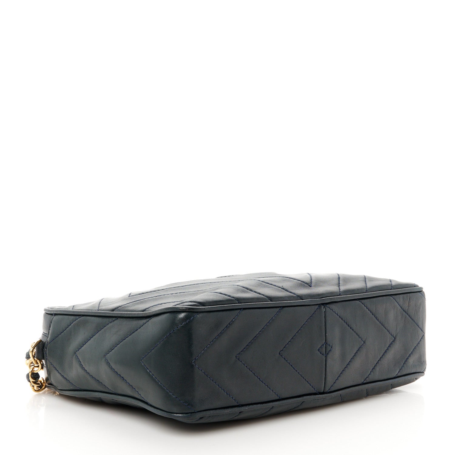 Chanel Lambskin Quilted Camera Tassel Bag Navy 4 of 12