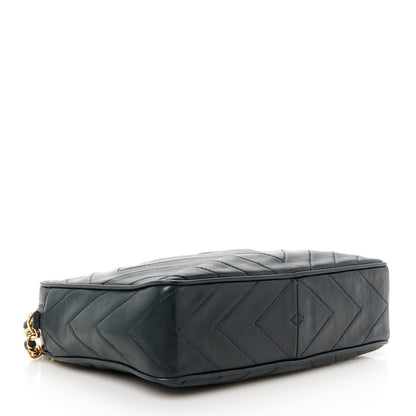Chanel Lambskin Quilted Camera Tassel Bag Navy 4 of 12