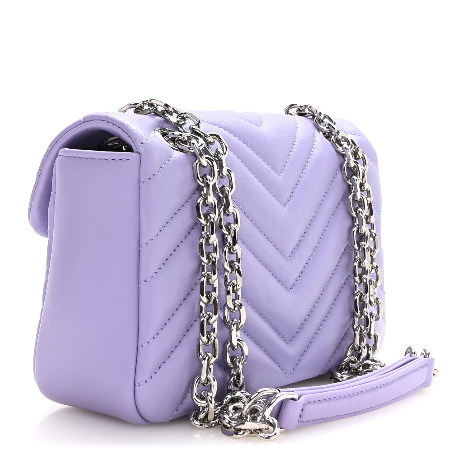 Gucci Lambskin Matelasse Small GG Marmont Shoulder Bag Lapis 3 of 10