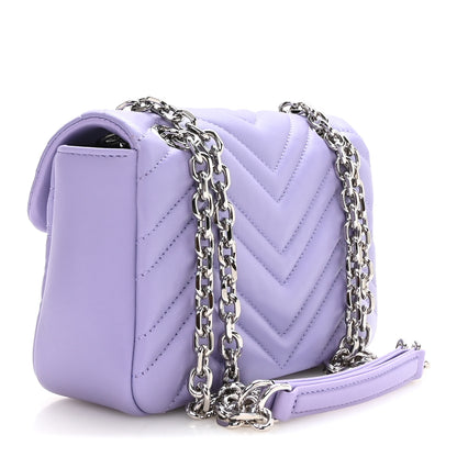 Gucci Lambskin Matelasse Small GG Marmont Shoulder Bag Lapis 3 of 10