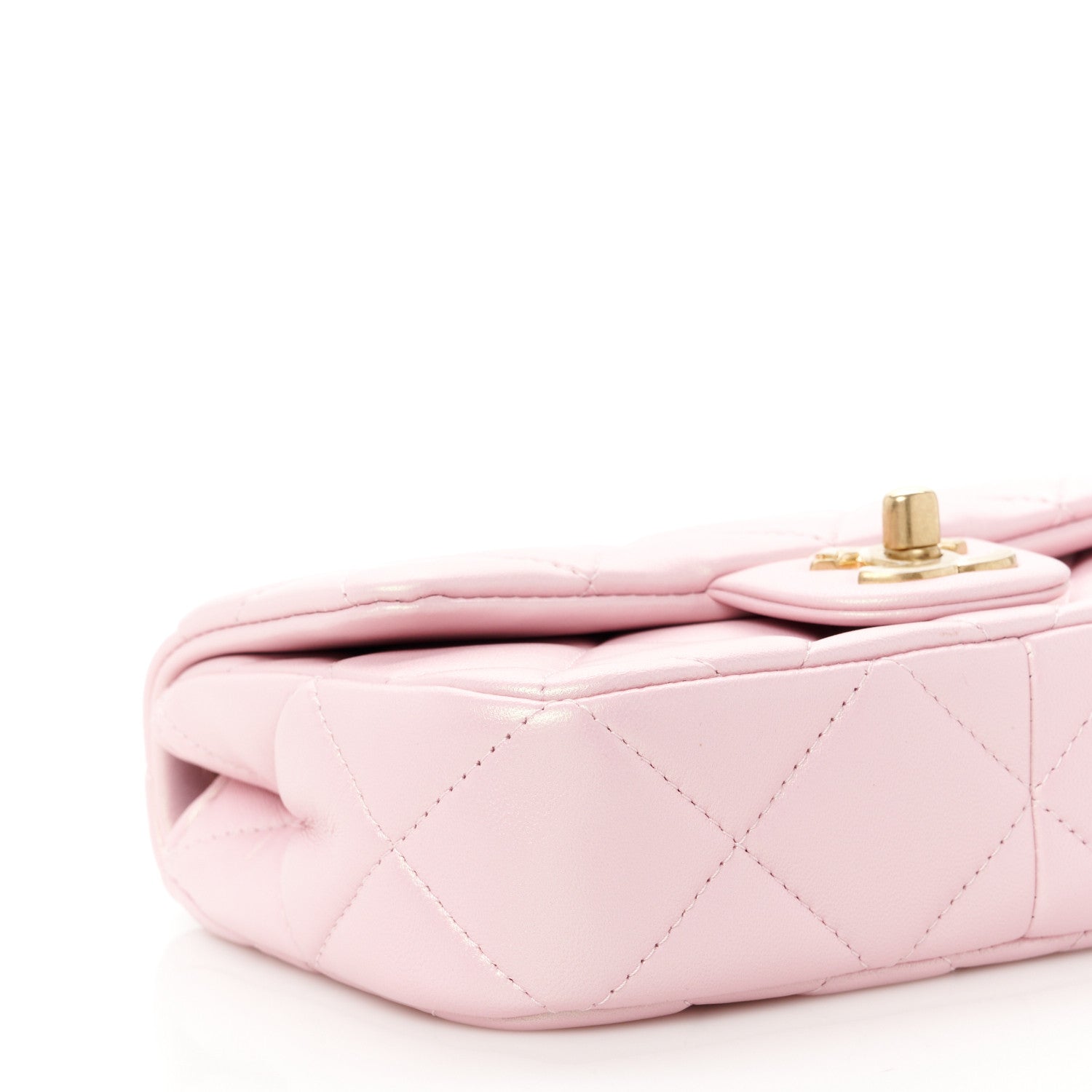 Chanel Pearly Lambskin Pearl Quilted Mini Flap Pink 10 of 12