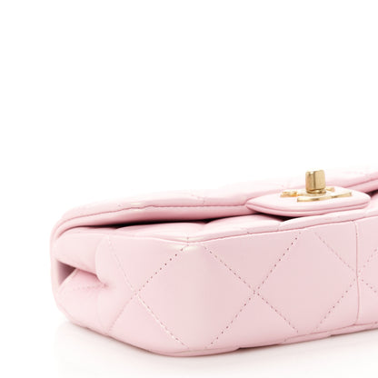 Chanel Pearly Lambskin Pearl Quilted Mini Flap Pink 10 of 12