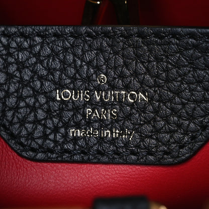 Louis Vuitton Taurillon Capucines BB Black Greige Doux Scarlet 7 of 12