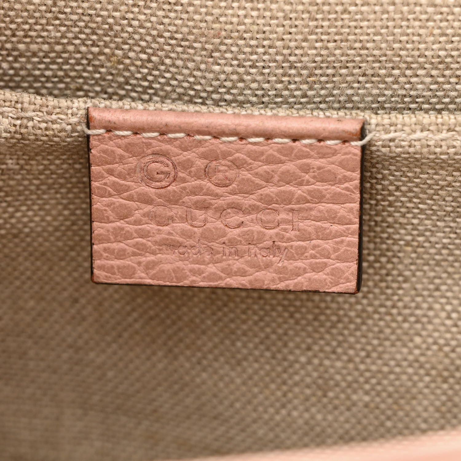 Gucci Dollar Calfskin Small Interlocking G Shoulder Bag Soft Pink 6 of 11