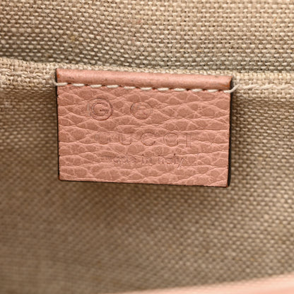 Gucci Dollar Calfskin Small Interlocking G Shoulder Bag Soft Pink 6 of 11
