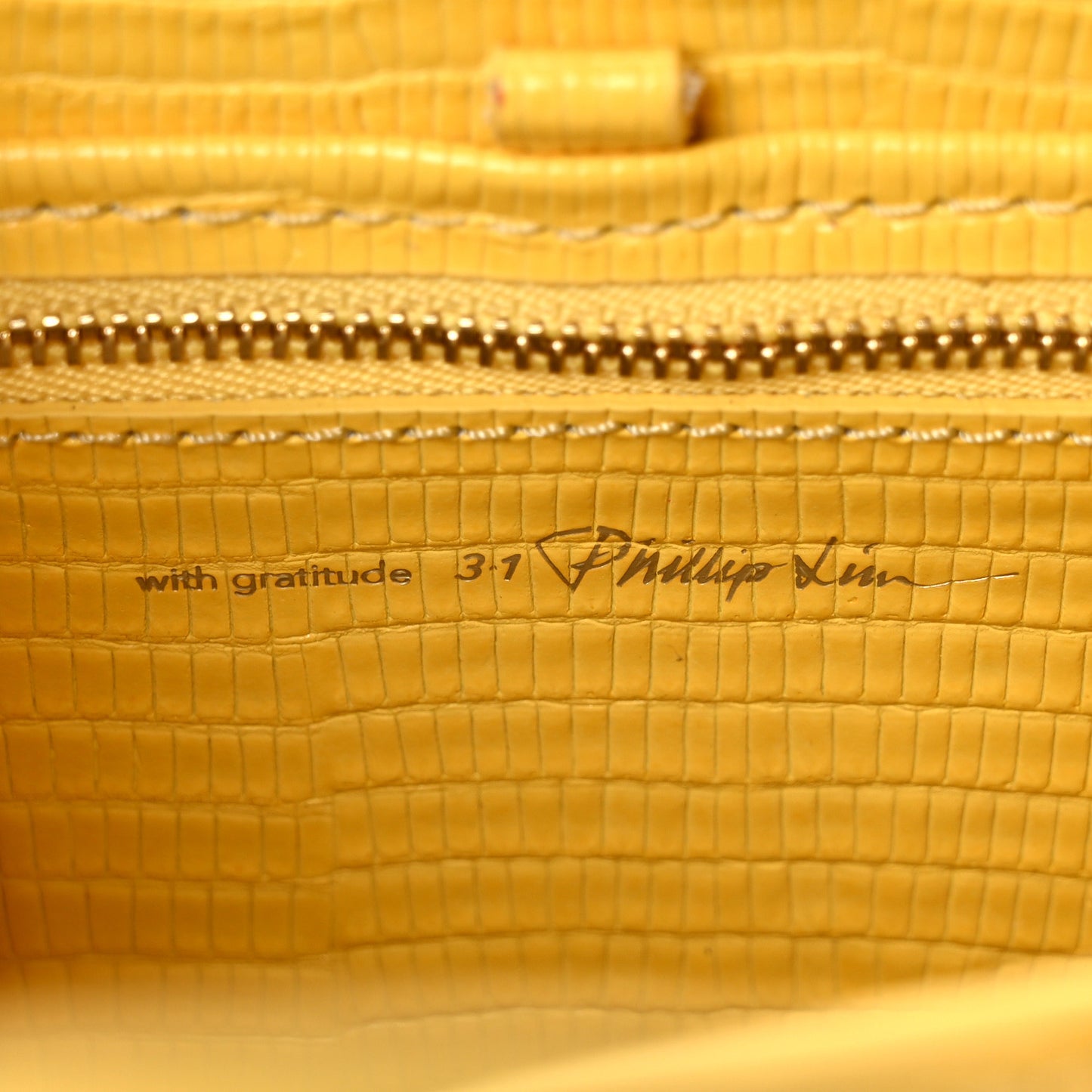 Lizard Embossed Calfskin Mini Pashli Satchel Sunshine