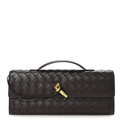 Bottega Veneta Nappa Intrecciato Long Andiamo Top Handle Clutch Fondant 1 of 6