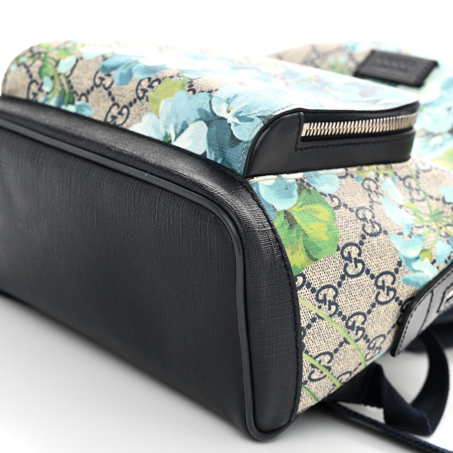 Gucci GG Supreme Monogram Blooms Small Day Backpack Blue 9 of 9