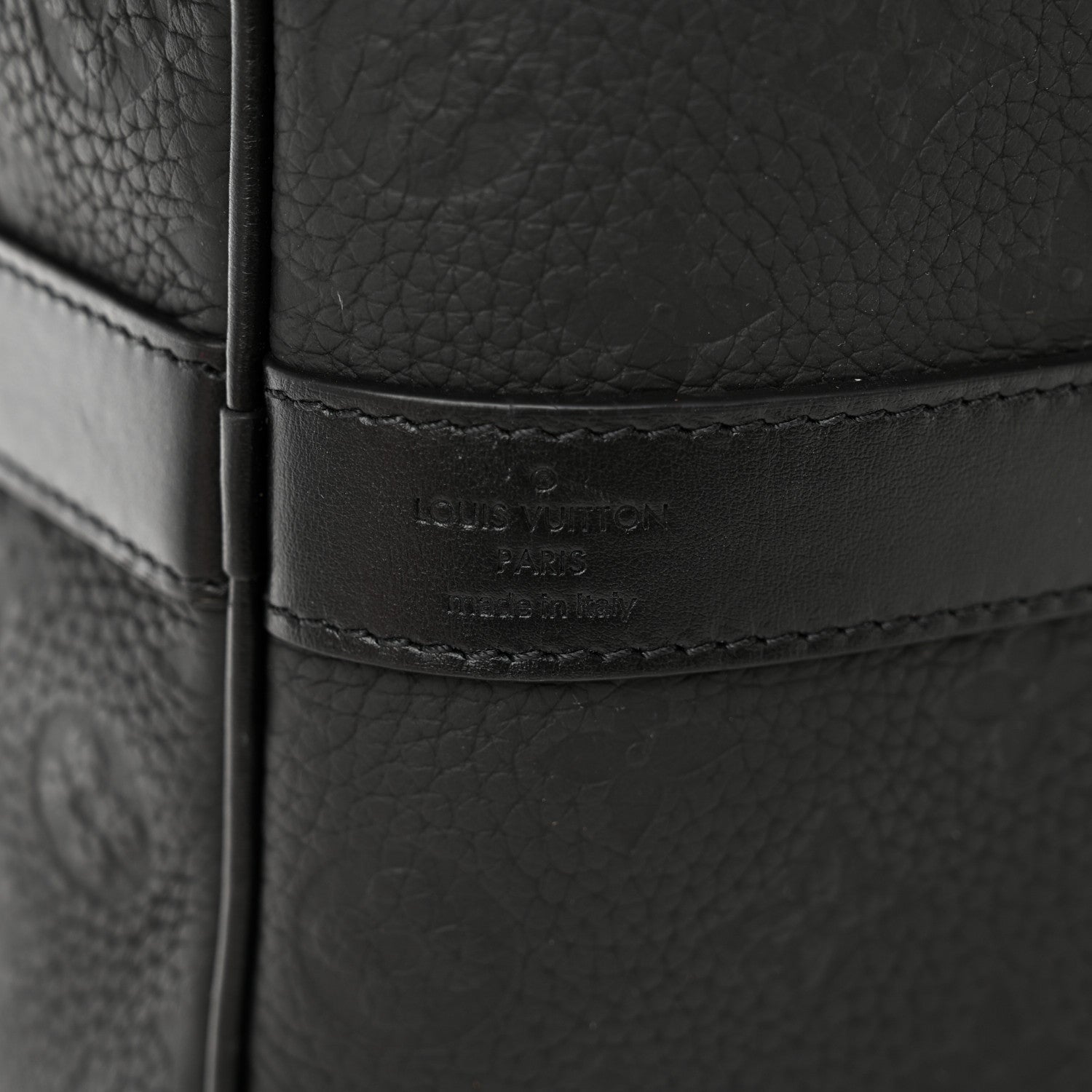 Louis Vuitton Taurillon Monogram Keepall Bandouliere 50 Black 6 of 18