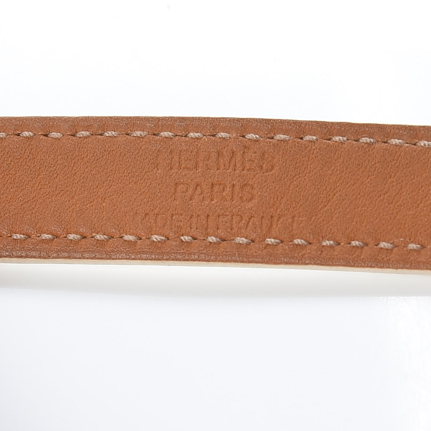 Epsom Kelly Double Tour Bracelet M White
