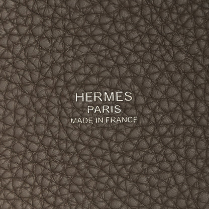 Hermes Taurillon Clemence Picotin Lock 22 MM Etoupe 6 of 12