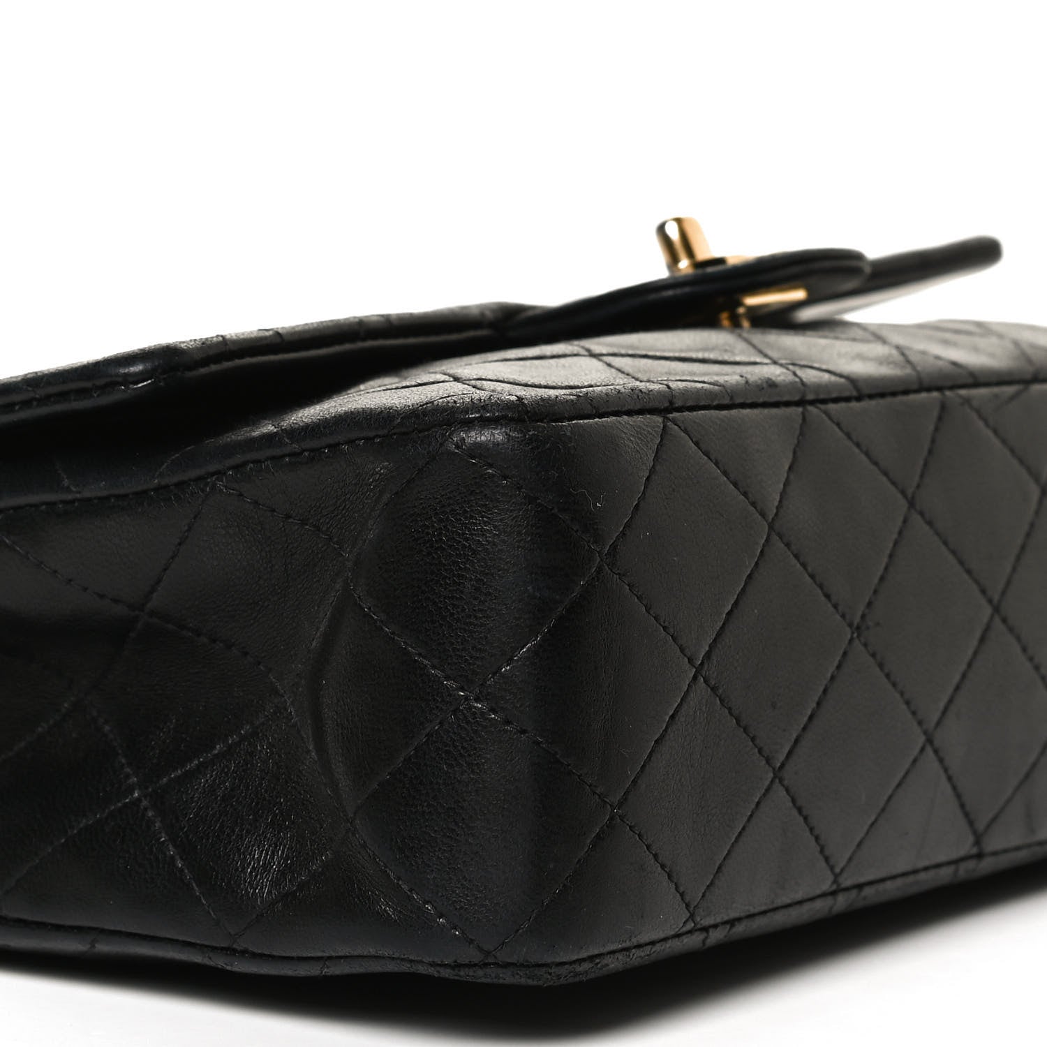 Chanel Lambskin Quilted Medium Double Flap Black 8 of 9