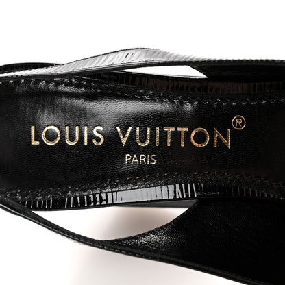 Louis Vuitton Electric Epi Shake Slingback Pumps 38.5 Black 8 of 10
