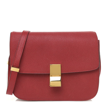Celine Goatskin Medium Classic Box Flap Bag Carmin 1 of 12