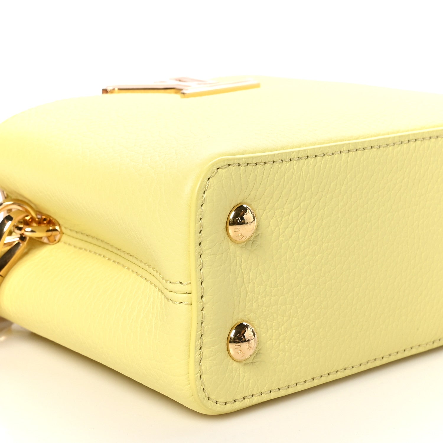 Louis Vuitton Taurillon Mini Capucines Sun Beam 8 of 9