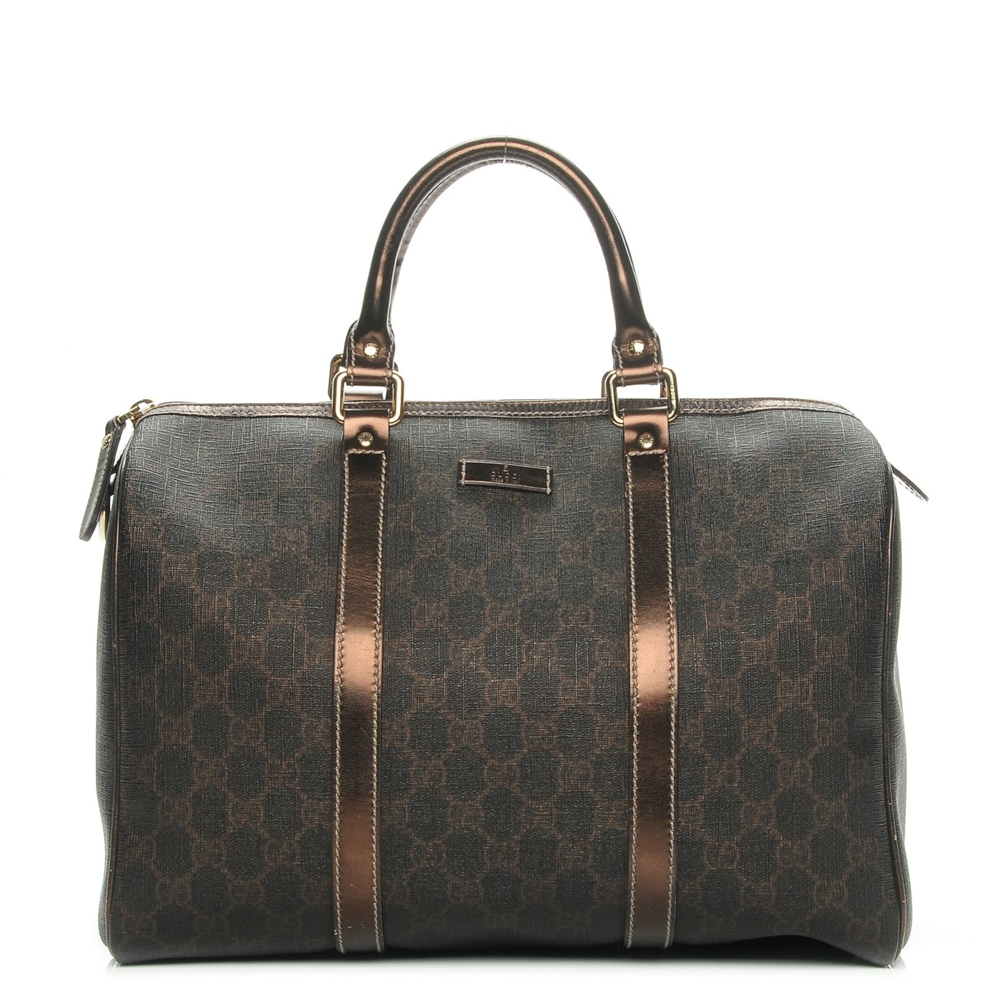 GG Plus Monogram Medium Joy Boston Dark Brown