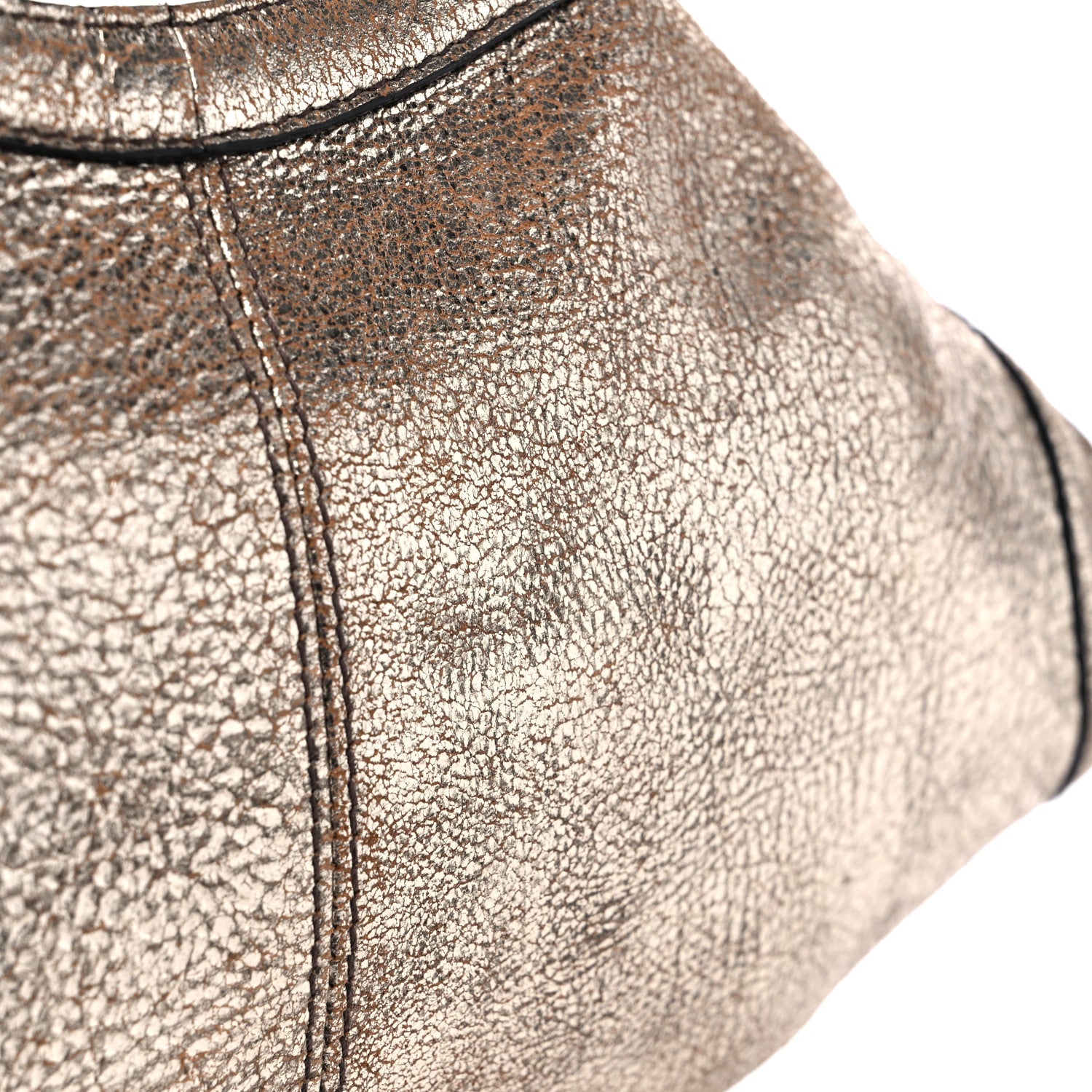 Alexander McQueen Metallic Crackled Lambskin De Manta Clutch Gold 11 of 13