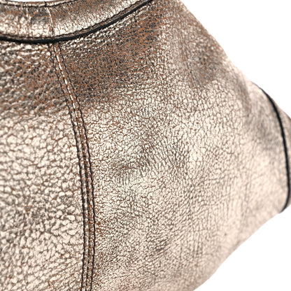 Alexander McQueen Metallic Crackled Lambskin De Manta Clutch Gold 11 of 13