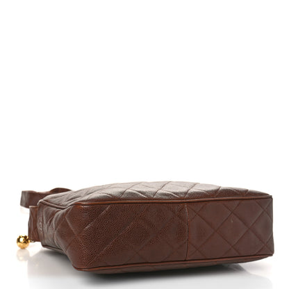 Chanel Caviar Quilted Camera Case Brown 4 of 12