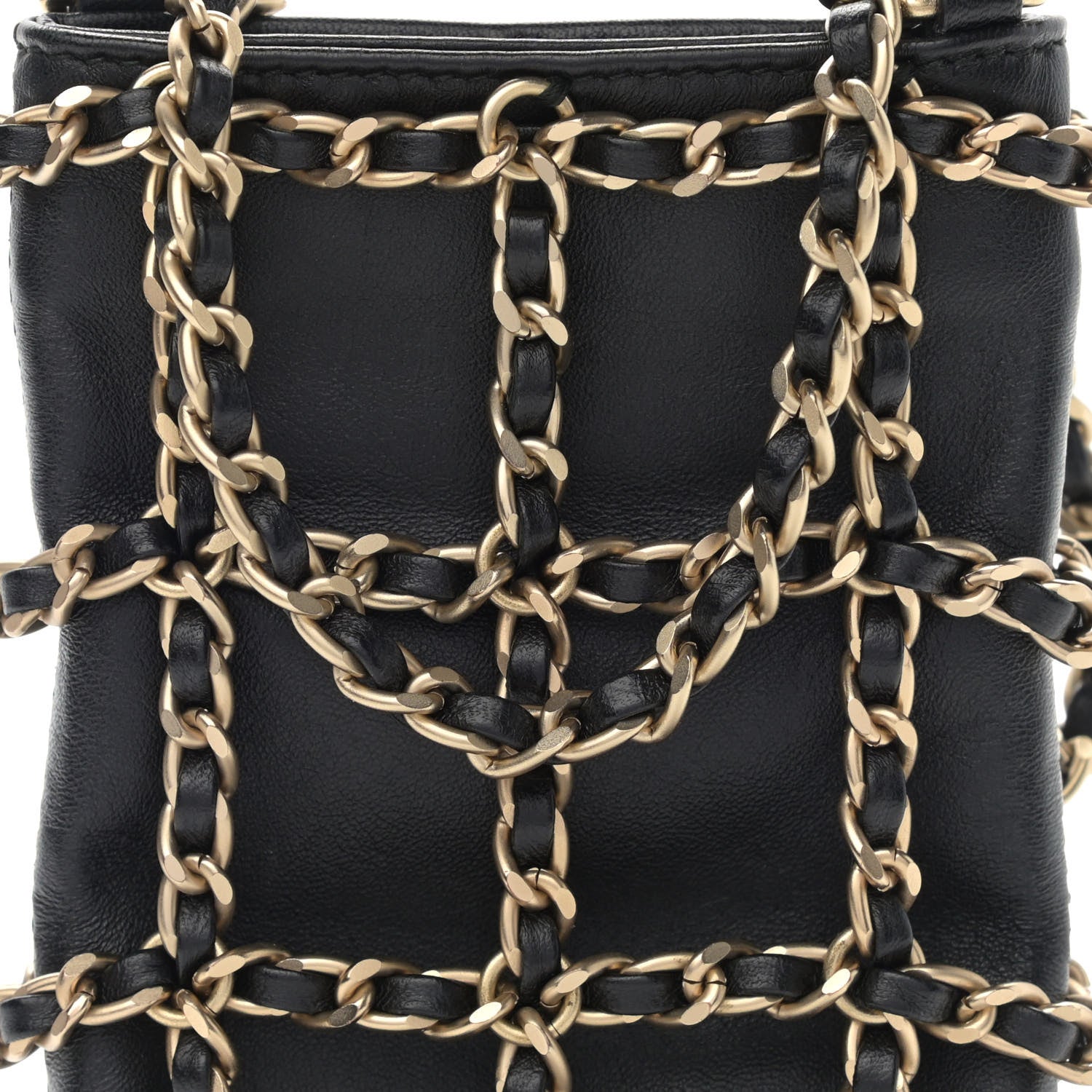 Chanel Lambskin Tech Me Out Clutch With Chain Black 9 of 11