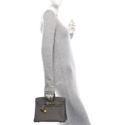 Hermes Togo Birkin 25 Etain 2 of 11