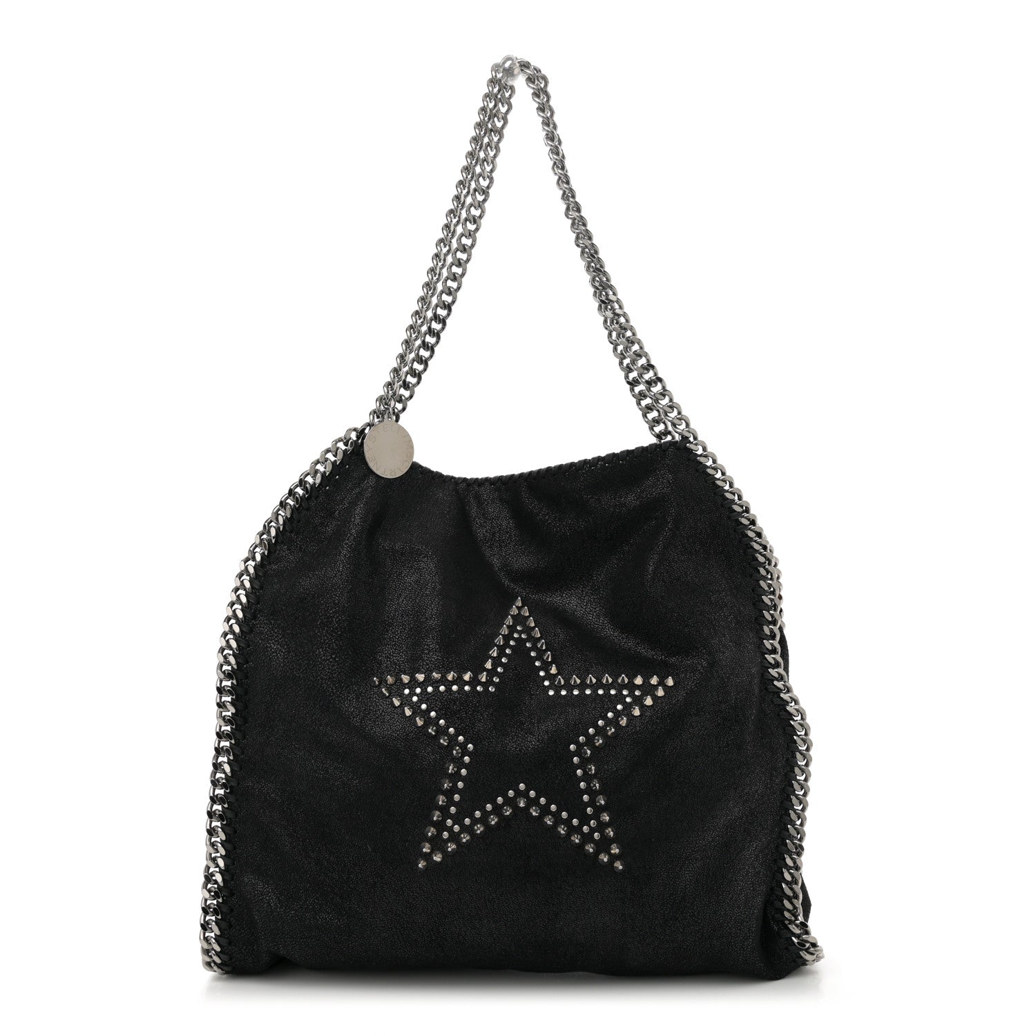 Stella McCartney Shaggy Deer Studded Small Star Falabella Tote Black 1 of 10