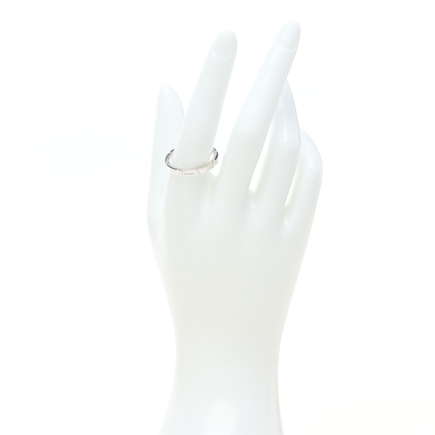 Cartier 18K White Gold 2.5mm Maillon Panthere Wedding Band Ring 59 8.75 2 of 4