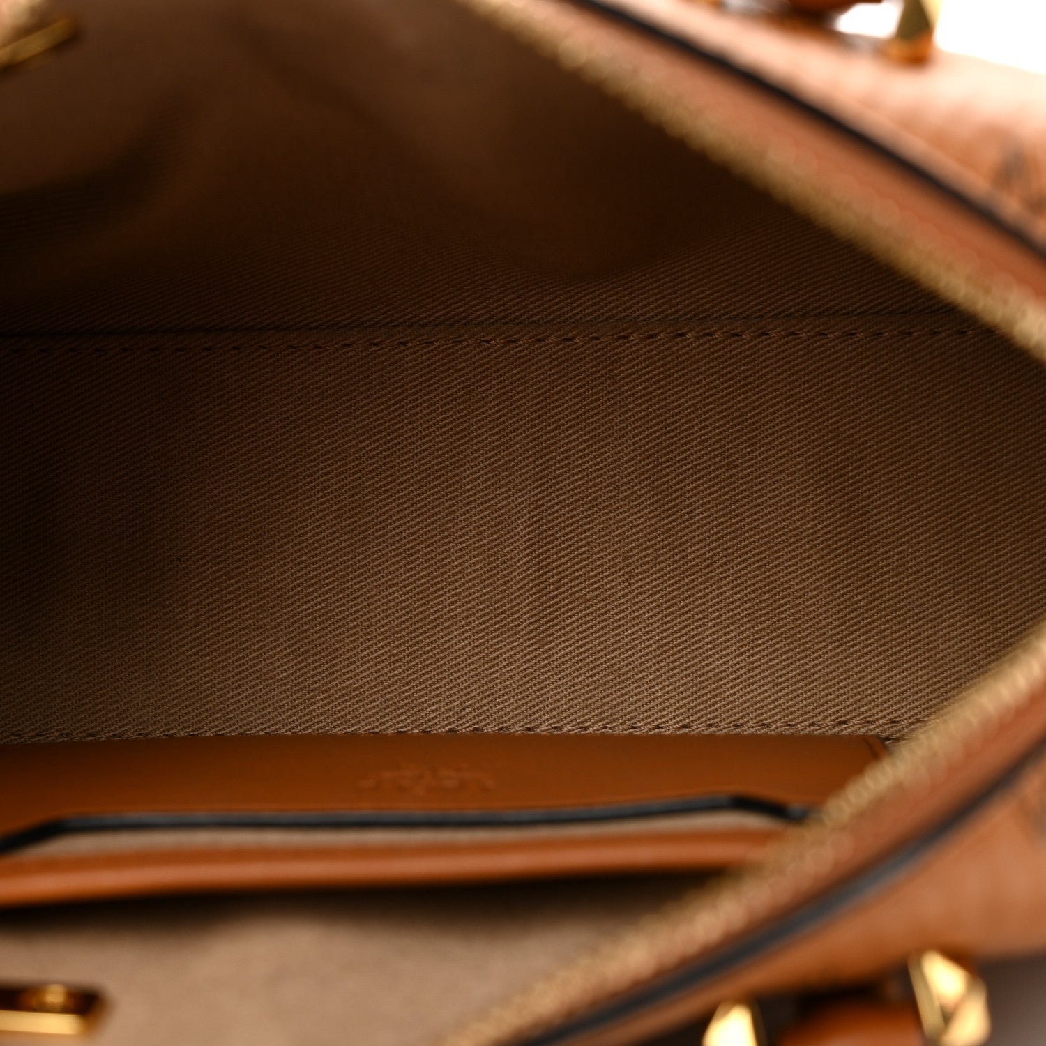 MCM Visetos Mini Boston Bag Cognac 5 of 15
