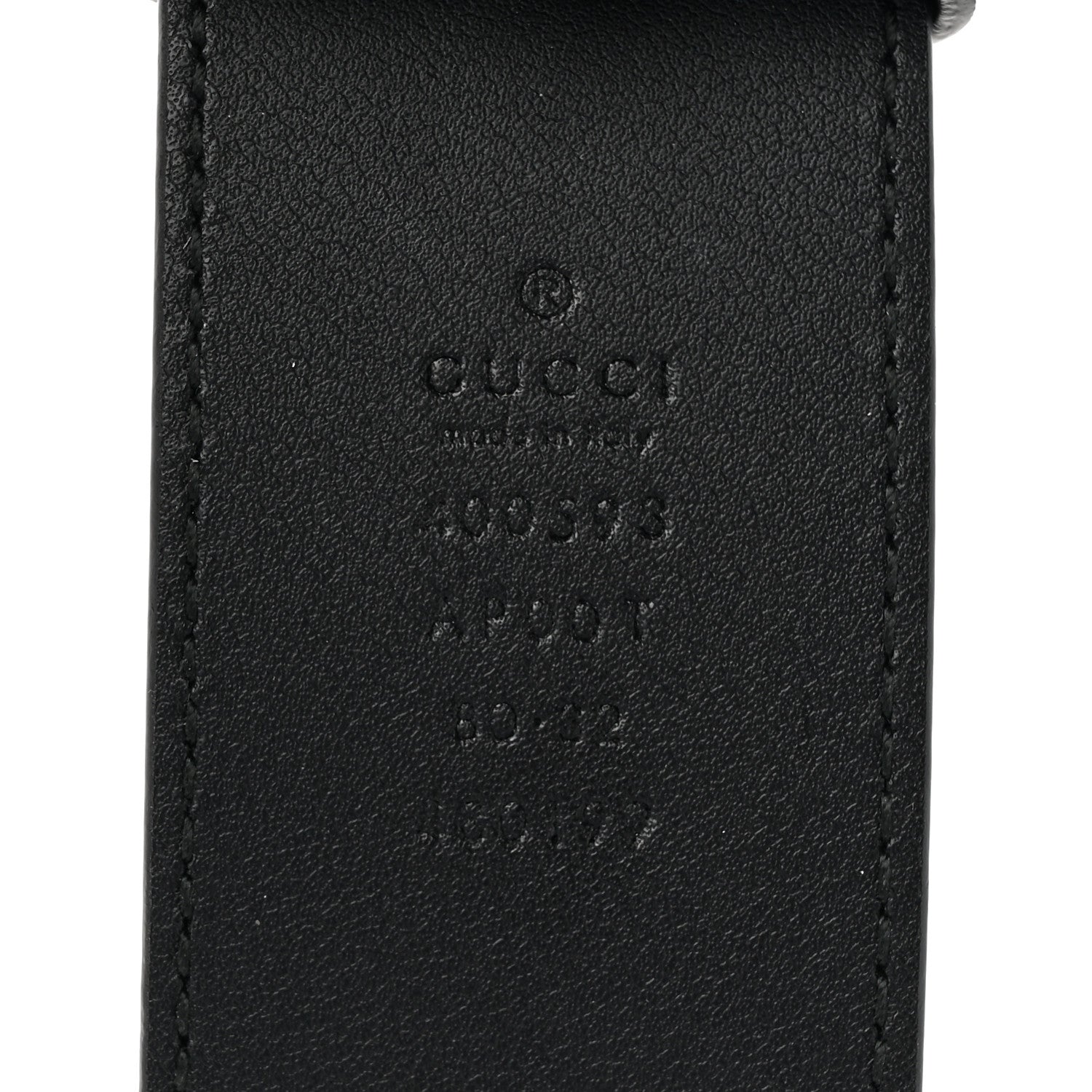 Gucci Calfskin Double G 40mm Belt 80 32 Black 4 of 4
