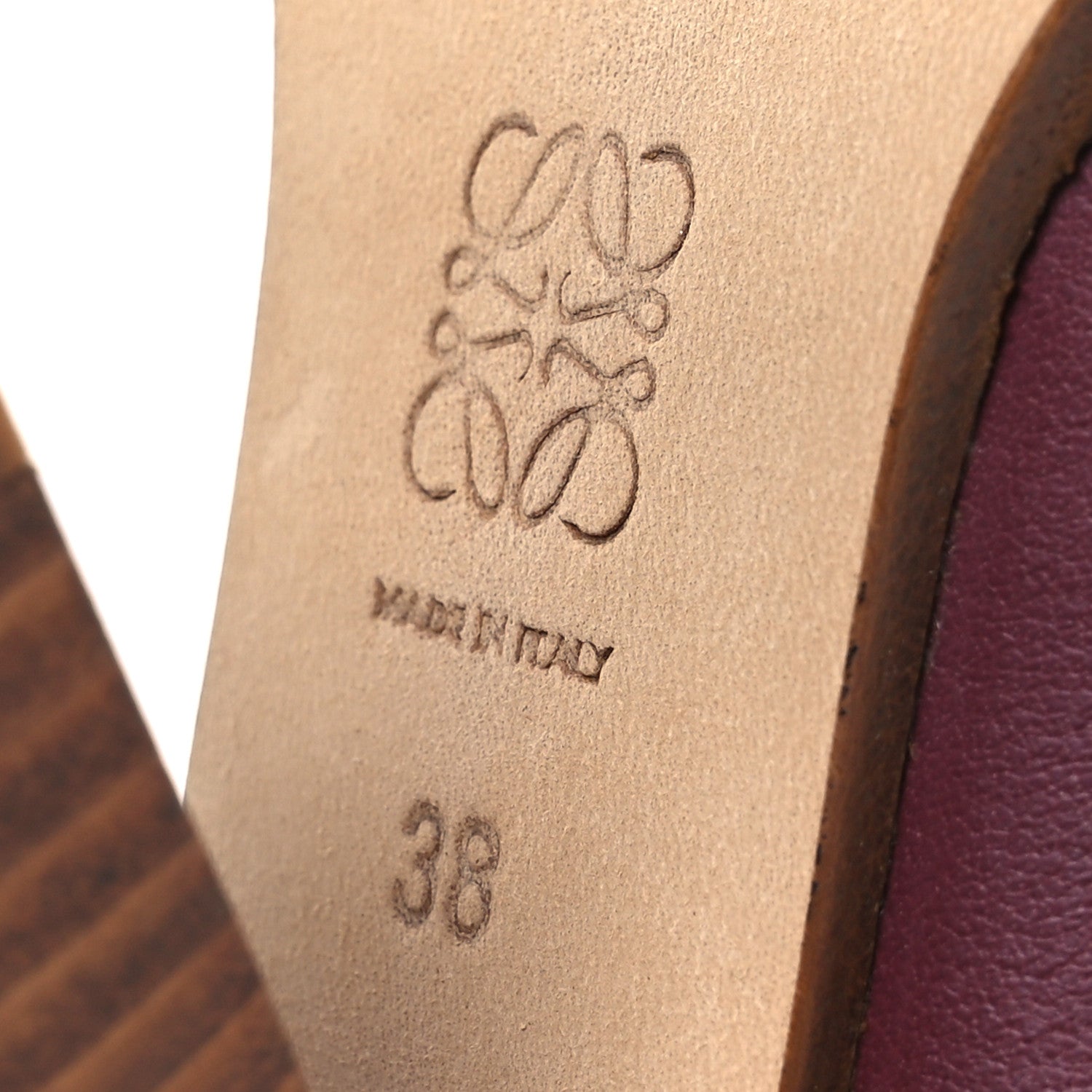 Loewe Calfskin Loafer Ankle Boots 38 Burgundy 8 of 11