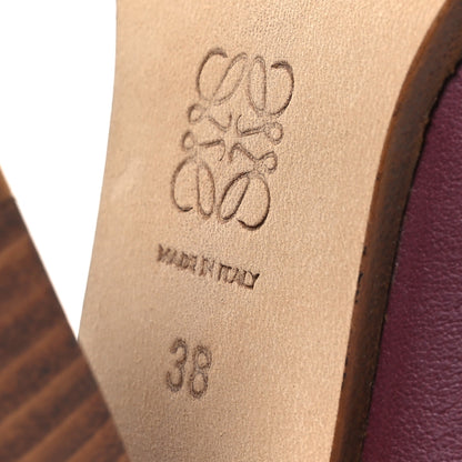 Loewe Calfskin Loafer Ankle Boots 38 Burgundy 8 of 11