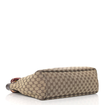 Gucci Monogram Large Positano Tote Brown 4 of 24