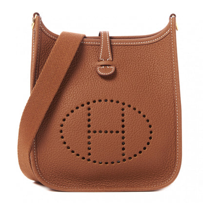 Hermes Taurillon Clemence Evelyne TPM Gold 1 of 10