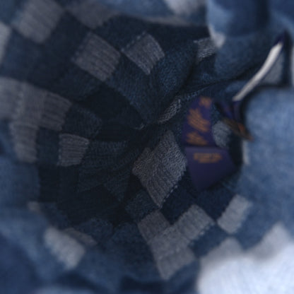 Louis Vuitton Damier Wool LV Crush Damoflage Beanie Denim Blue 4 of 6
