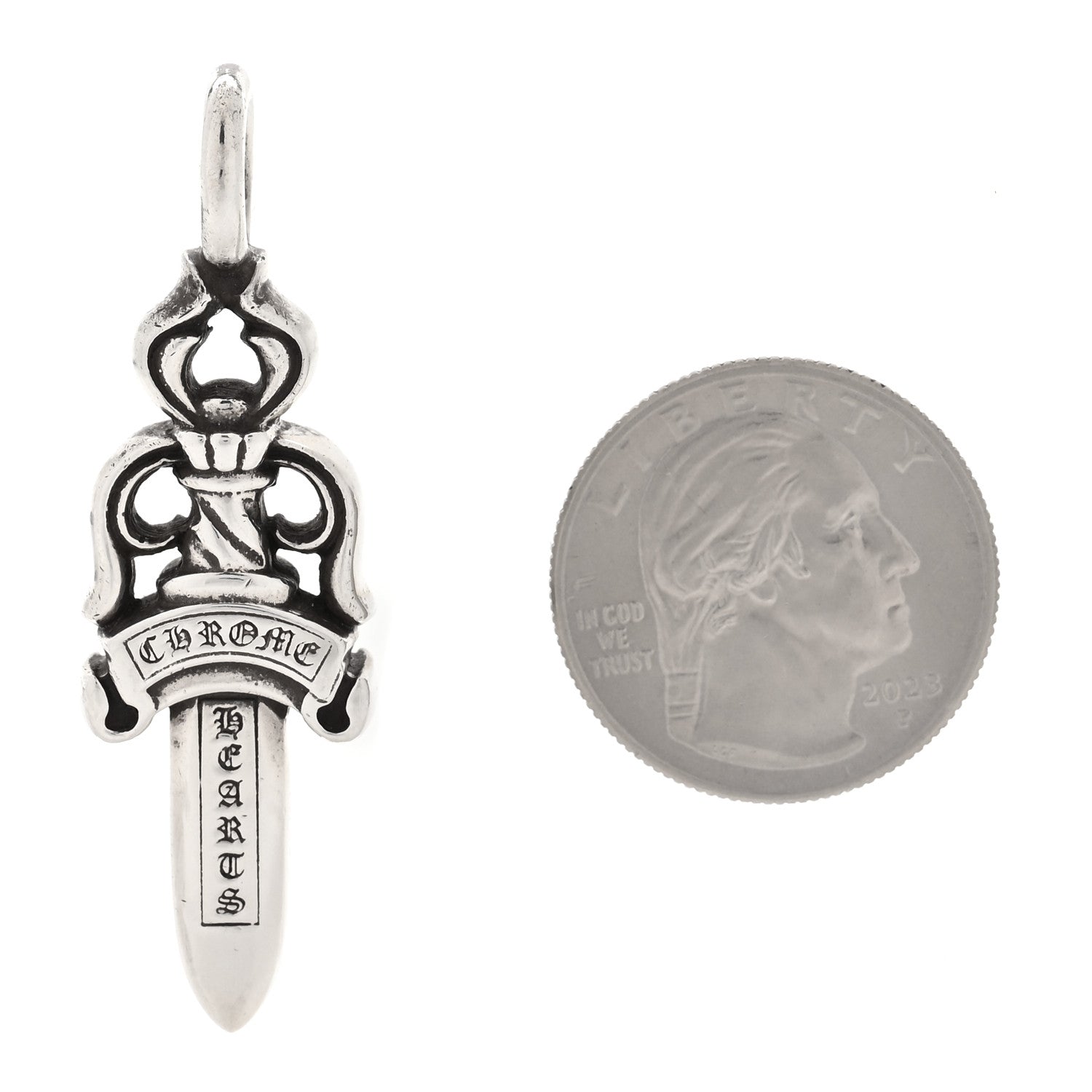 Chrome Hearts Sterling Silver Dagger Pendant 2 of 4