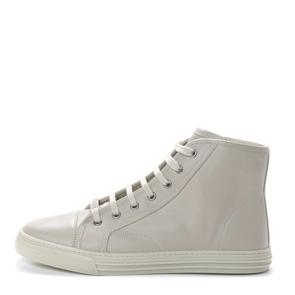 Gucci Calfskin Womens High Top Sneakers 40 Mystic White 1 of 9