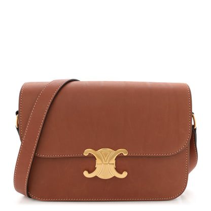 Celine Natural Calfskin Medium Triomphe Tan 1 of 13