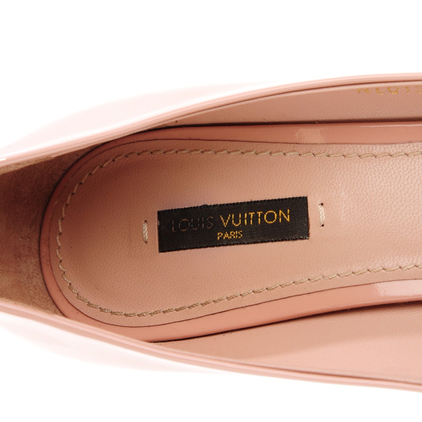 Patent Calfskin Oh Really Peep Toe Pumps 40 Beige Rose